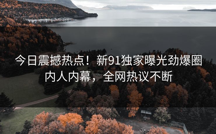 今日震撼热点！新91独家曝光劲爆圈内人内幕，全网热议不断  第1张