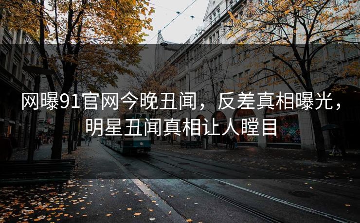 网曝91官网今晚丑闻，反差真相曝光，明星丑闻真相让人瞠目  第1张